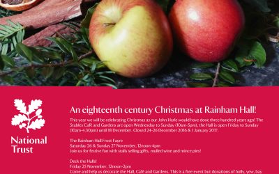 Come see us tomorrow at Rainham Hall’s Frost Fayre